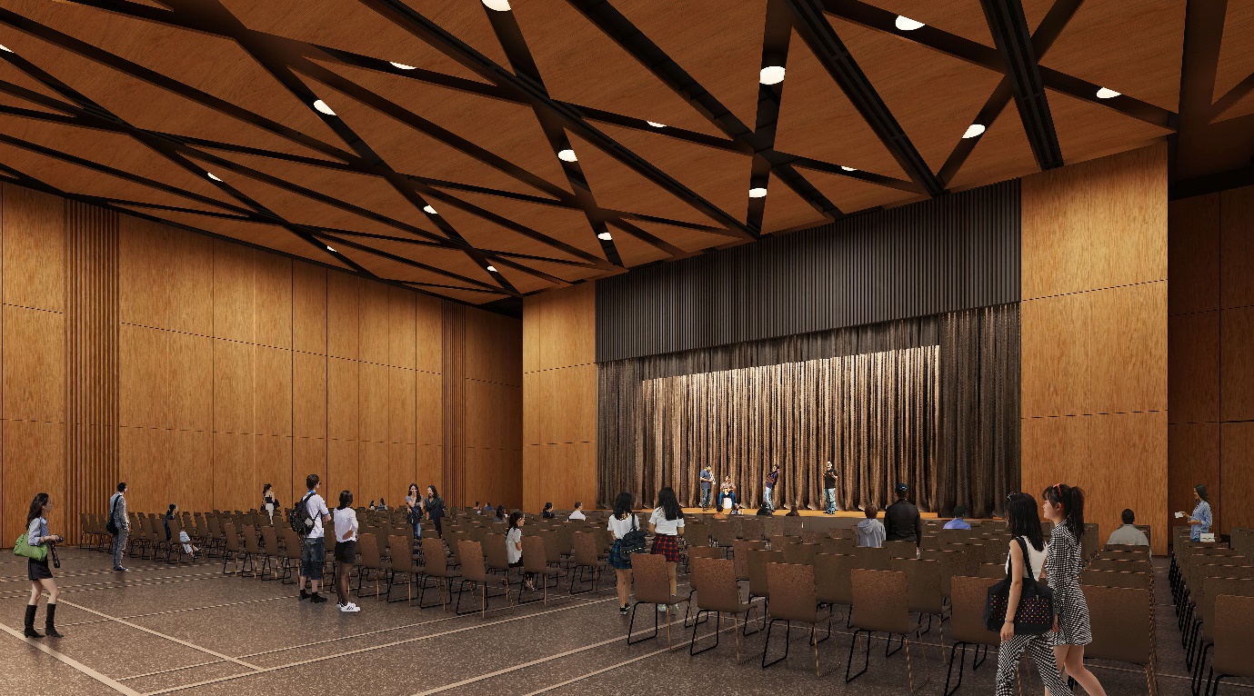 Chong Pang Community Club’s multi-purpose hall